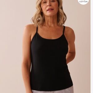 *5/$25* Black Camisole Tank W/ Adjustable Straps-NWT!